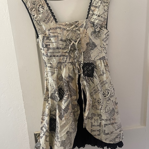 Hot Topic Dresses Harry Potter Marauders Map Dress size XS - Picture 7 of 10